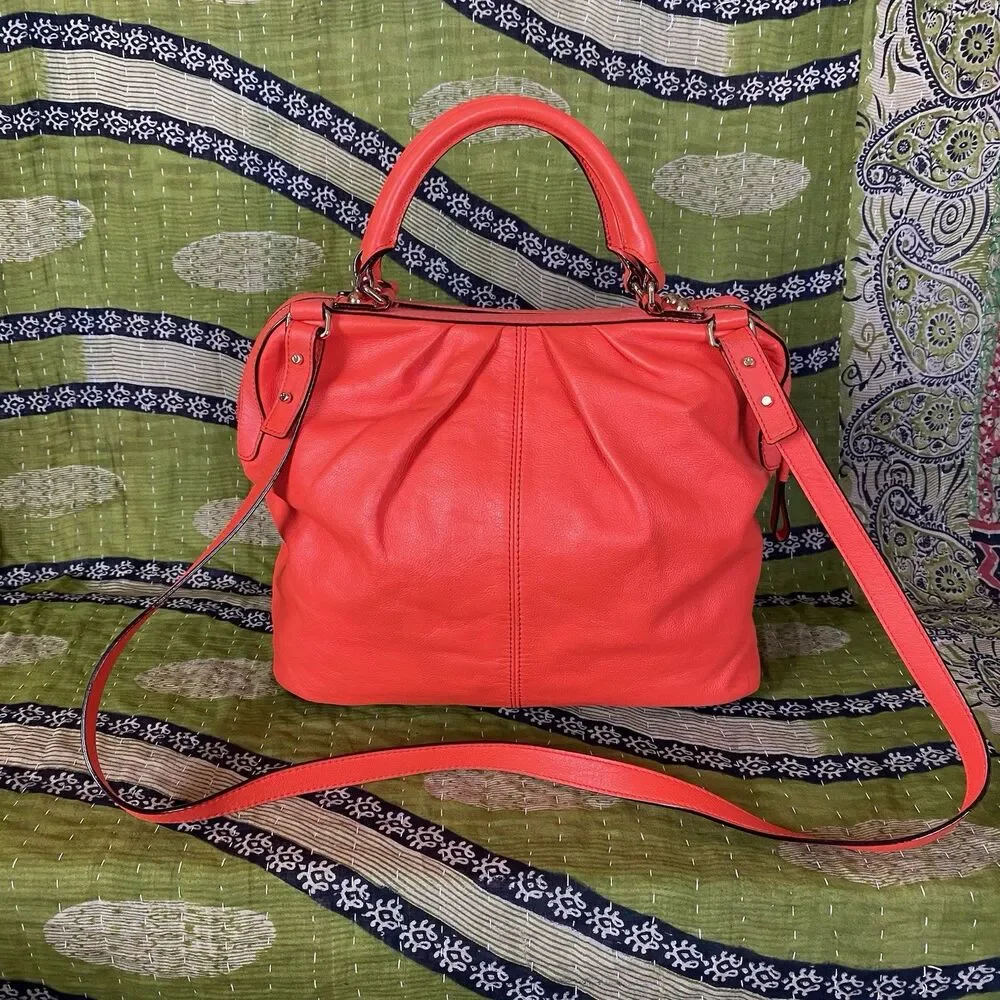 Kate Spade Flame Red Five Points Camille Large Crossbody/ Shoulder Bag